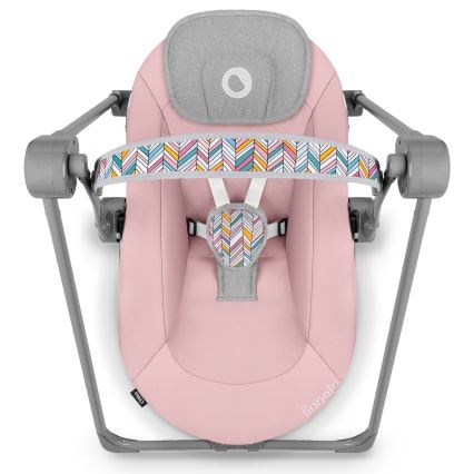 Lionelo - Dondolo per bambini OTTO 4xLR14 Rosa baby