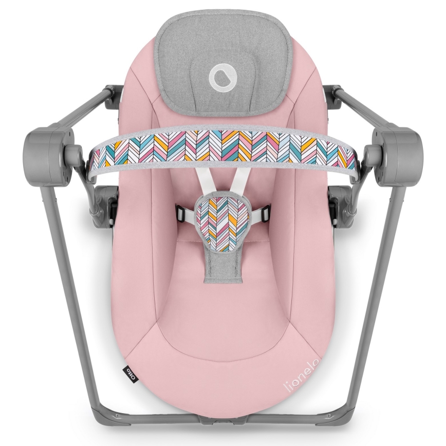Lionelo - Dondolo per bambini OTTO 4xLR14 Rosa baby