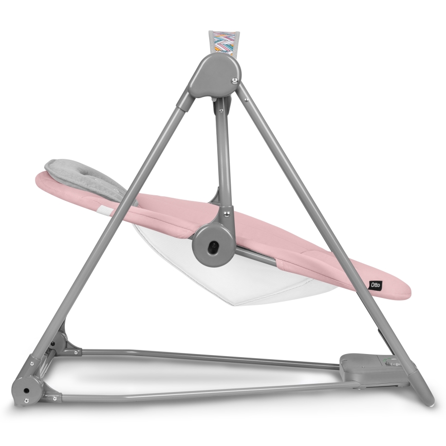 Lionelo - Dondolo per bambini OTTO 4xLR14 Rosa baby