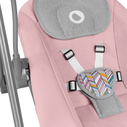 Lionelo - Dondolo per bambini OTTO 4xLR14 Rosa baby