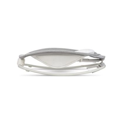 Lionelo - Dondolo vibrante per bambini con melodia PASCAL, 2xAA, grigio