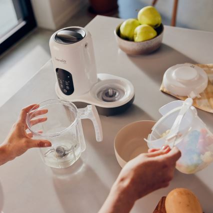 Lionelo - Fornello a vapore 5in1 BABYMENU 110W/230V bianco/grigio
