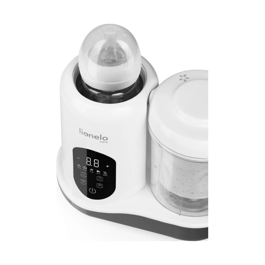 Lionelo - Fornello a vapore 5in1 BABYMENU 110W/230V bianco/grigio