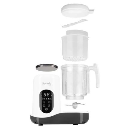Lionelo - Fornello a vapore 5in1 BABYMENU 110W/230V bianco/grigio
