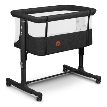 Lionelo - Lettino 3 in 1 per bambini AURORA Grigio Grafite