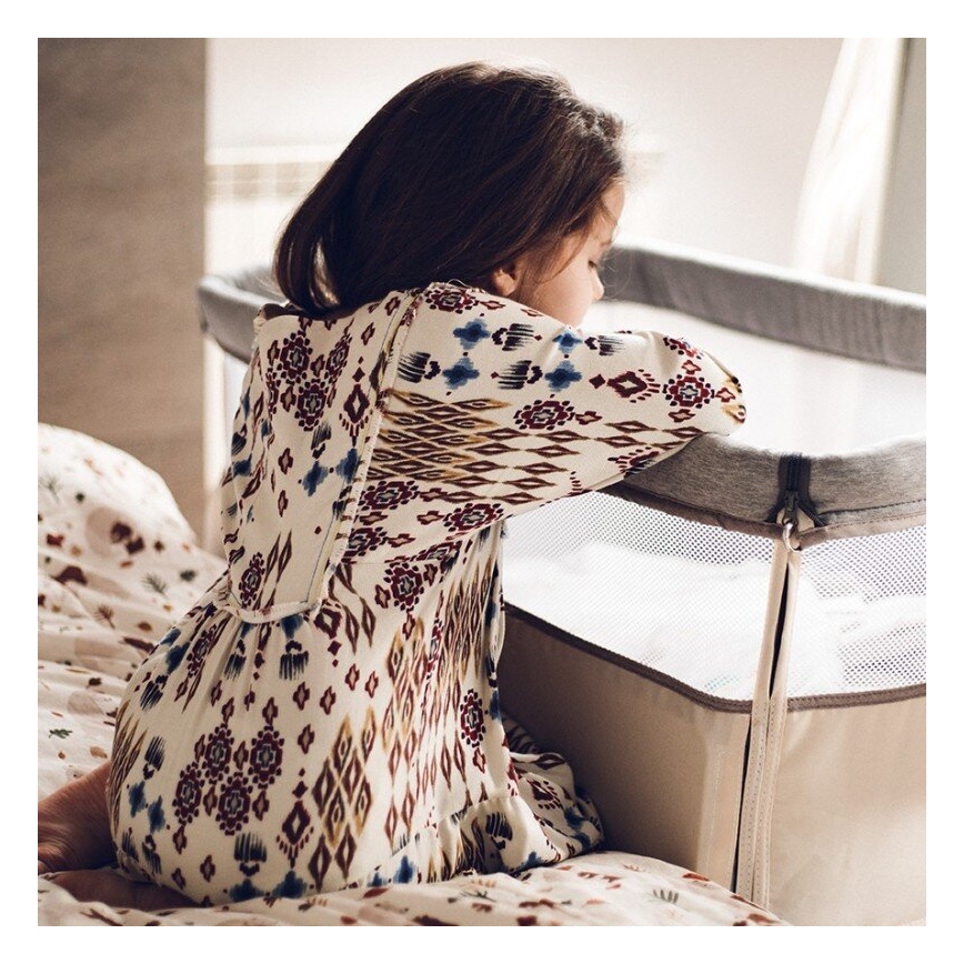 Lionelo - Lettino 3 in 1 per bambini LEONIE grigio/beige