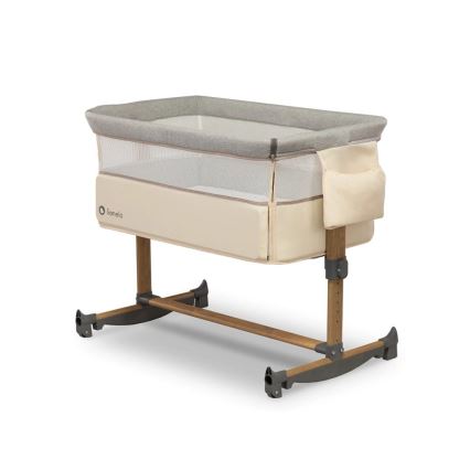 Lionelo - Lettino 3 in 1 per bambini LEONIE grigio/beige