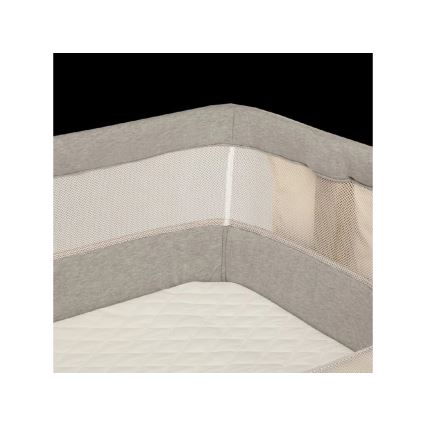 Lionelo - Lettino 3 in 1 per bambini LEONIE grigio/nero