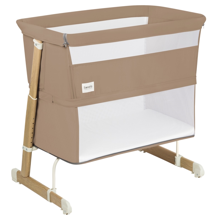 Lionelo - Lettino 5 in 1 per bambini THOMI PLUS Beige Caramello