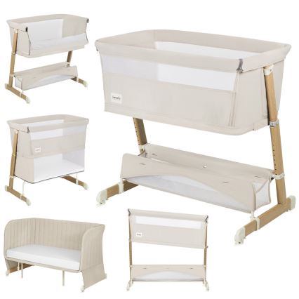 Lionelo - Lettino 5 in 1 per bambini THOMI PLUS Sabbia