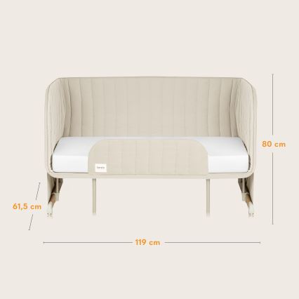 Lionelo - Lettino 5 in 1 per bambini THOMI PLUS Sabbia