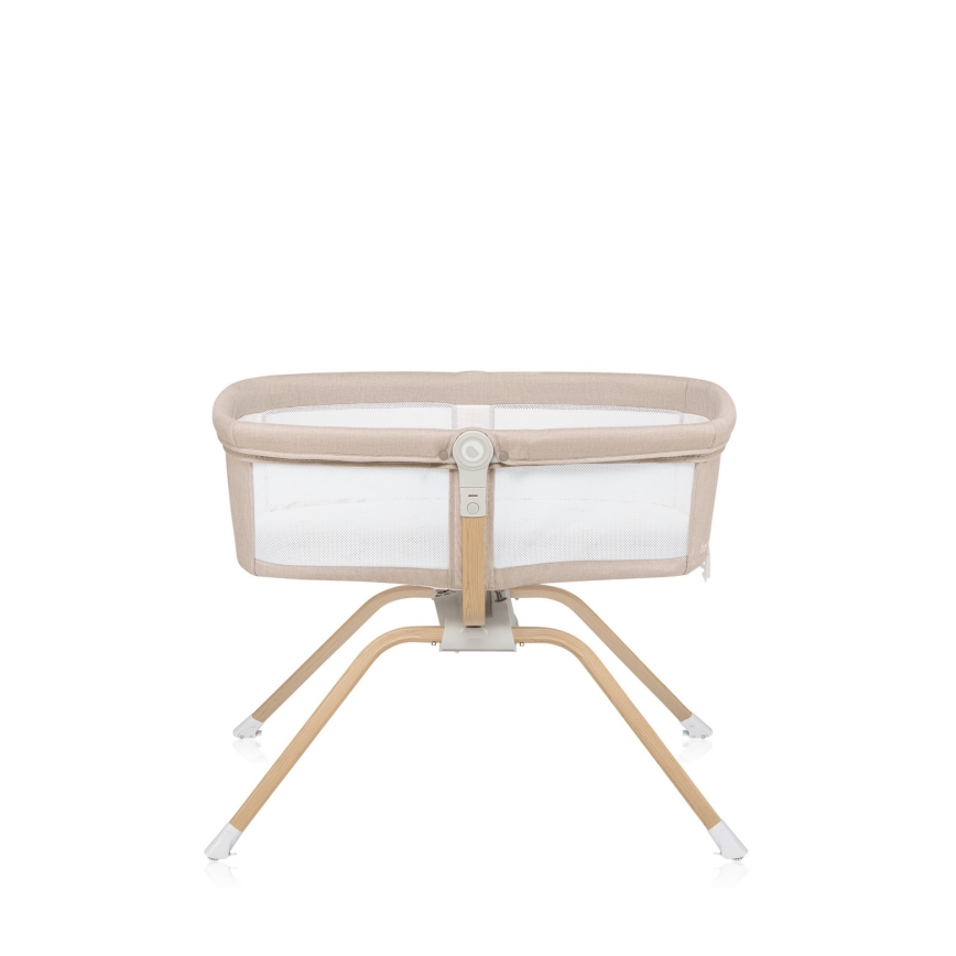 Lionelo - Lettino da viaggio 3 in 1 MALIN EVO Beige Naturale
