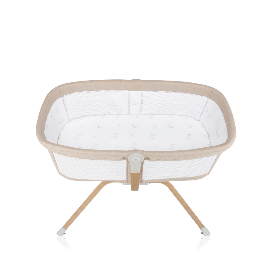 Lionelo - Lettino da viaggio 3 in 1 MALIN EVO Beige Naturale