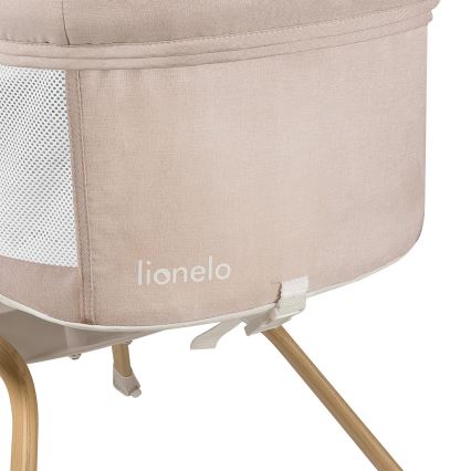 Lionelo - Lettino da viaggio 3 in 1 MALIN EVO Beige Naturale