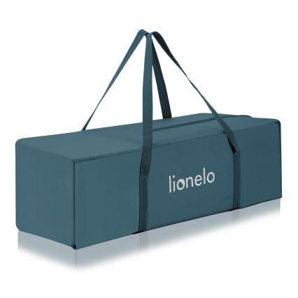 Lionelo - Lettino da viaggio FLOWER Verde Turchese