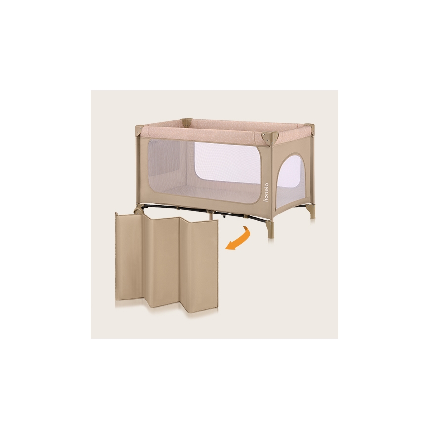 Lionelo - Lettino da viaggio JASMIN EASY FOLD Beige Sand