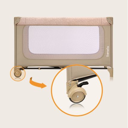 Lionelo - Lettino da viaggio JASMIN EASY FOLD Beige Sand