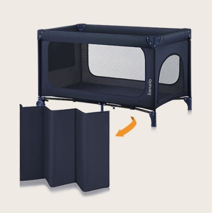 Lionelo - Lettino da viaggio JASMIN EASY FOLD Blu Navy