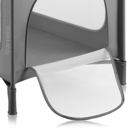 Lionelo - Lettino da viaggio JASMIN EASY FOLD Grey Stone