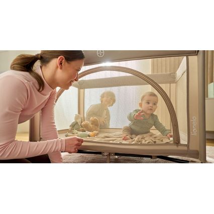 Lionelo - Lettino da viaggio LAURA Beige Sand
