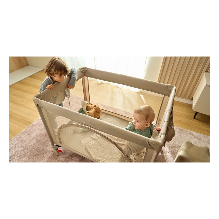 Lionelo - Lettino da viaggio LAURA Beige Sand