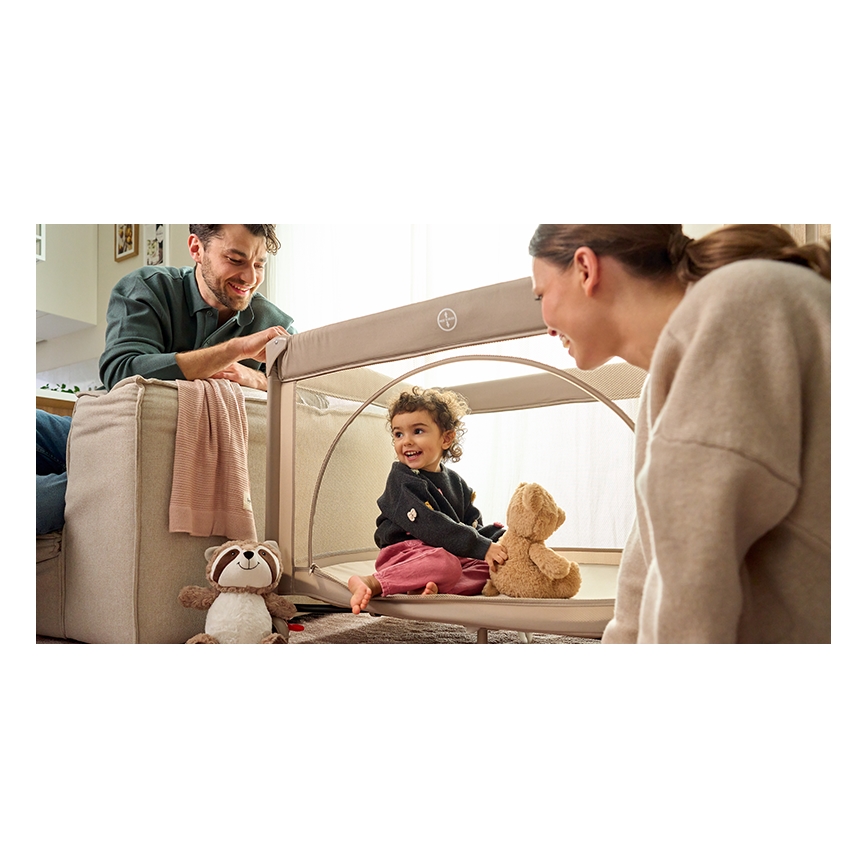 Lionelo - Lettino da viaggio LAURA Beige Sand