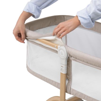 Lionelo - Lettino da viaggio MALIN EVO Beige Naturale