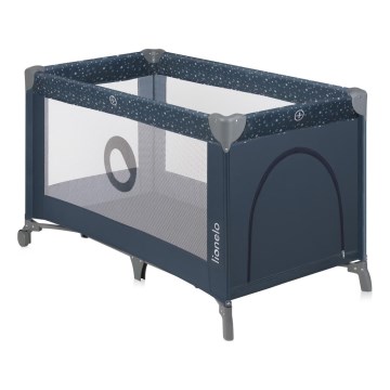 Lionelo - Lettino da viaggio STEFI Blu Grigio