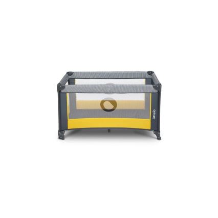 Lionelo - Lettino da viaggio STEFI grigio/giallo