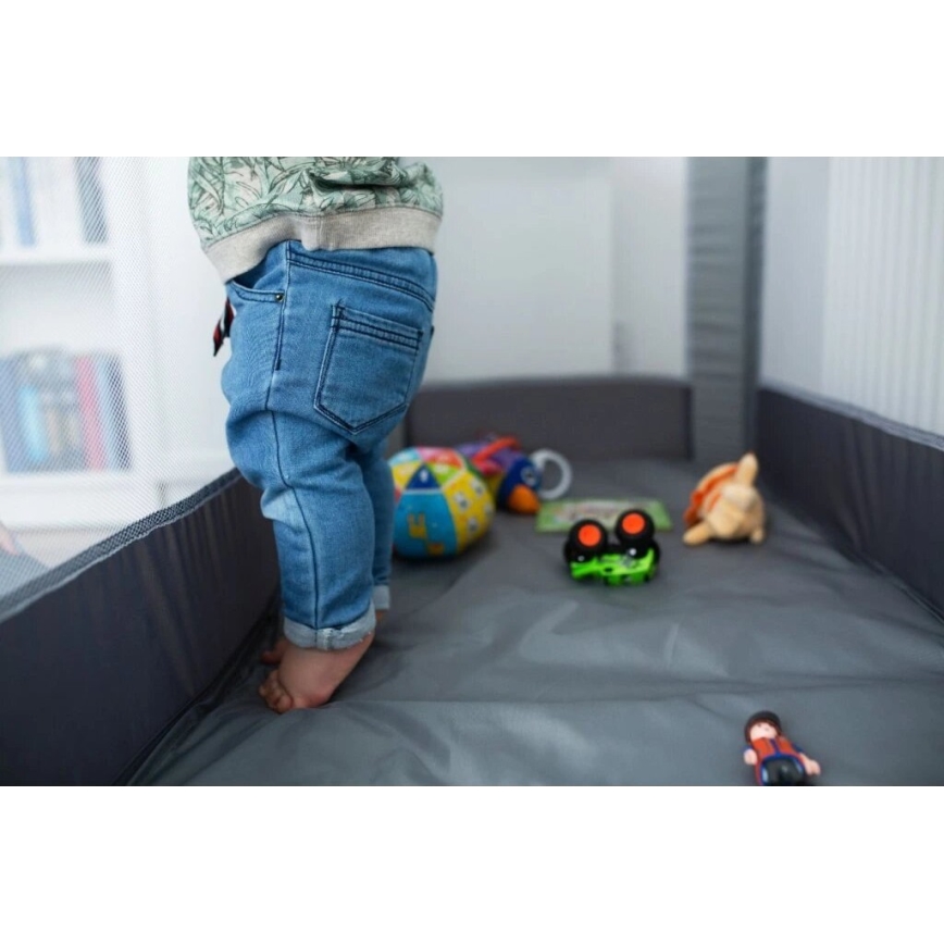 Lionelo - Lettino da viaggio STEFI grigio