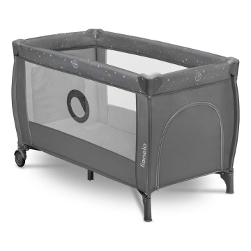Lionelo - Lettino da viaggio STEFI PLUS Grigio Multicolore