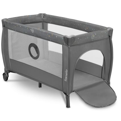 Lionelo - Lettino da viaggio STEFI PLUS Grigio Multicolore