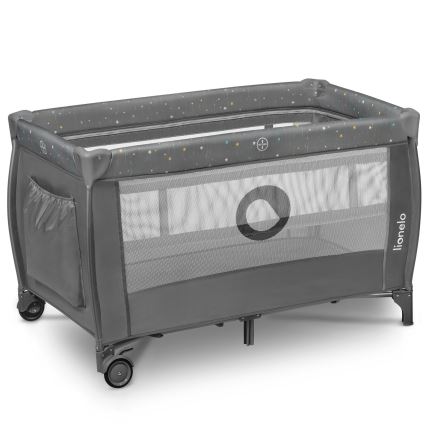 Lionelo - Lettino da viaggio STEFI PLUS Grigio Multicolore