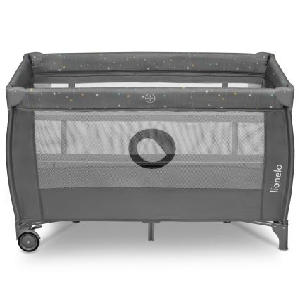 Lionelo - Lettino da viaggio STEFI PLUS Grigio Multicolore