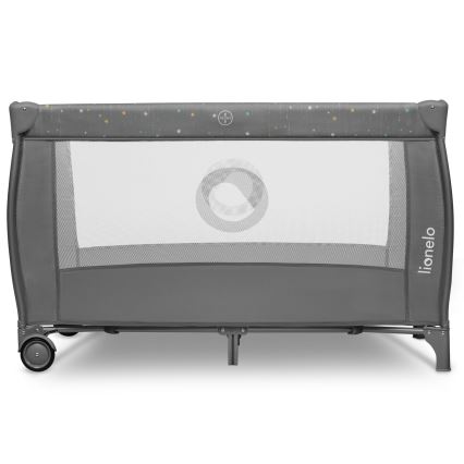 Lionelo - Lettino da viaggio STEFI PLUS Grigio Multicolore