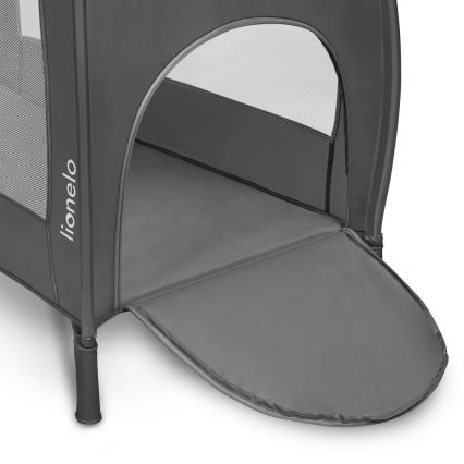 Lionelo - Lettino da viaggio STEFI PLUS Grigio Multicolore