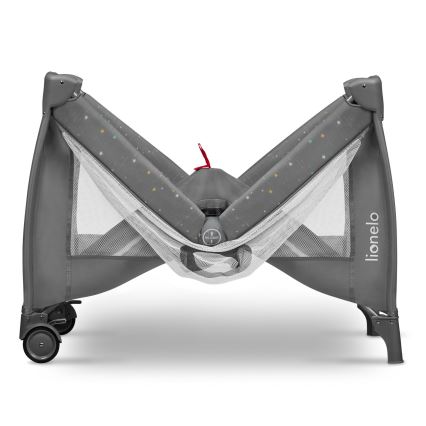 Lionelo - Lettino da viaggio STEFI PLUS Grigio Multicolore