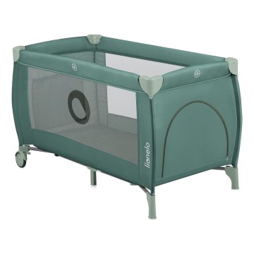 Lionelo - Lettino da viaggio STEFI PLUS Verde oliva