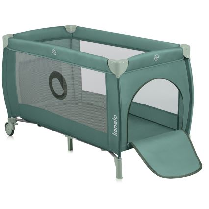 Lionelo - Lettino da viaggio STEFI PLUS Verde oliva