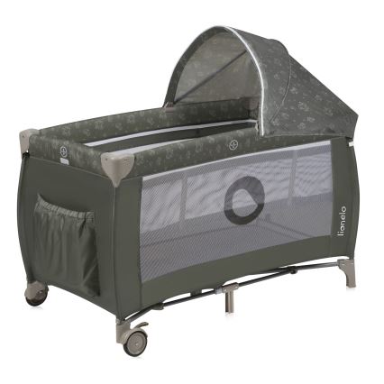 Lionelo - Lettino da viaggio SVEN PLUS Beige Oliva