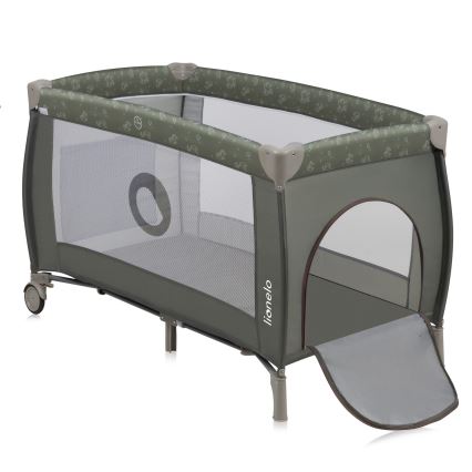 Lionelo - Lettino da viaggio SVEN PLUS Beige Oliva