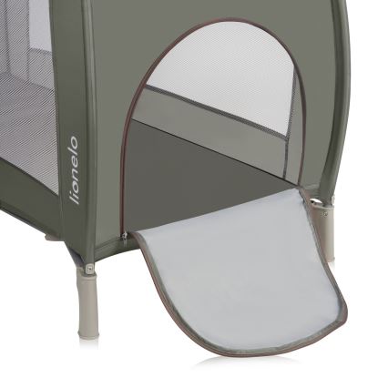 Lionelo - Lettino da viaggio SVEN PLUS Beige Oliva