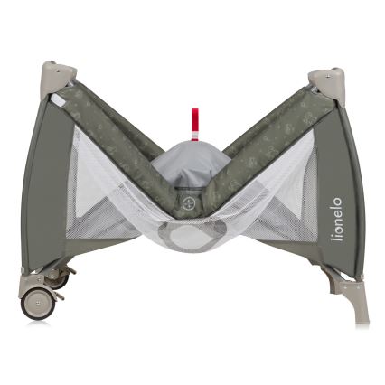 Lionelo - Lettino da viaggio SVEN PLUS Beige Oliva