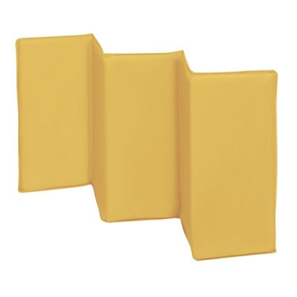 Lionelo - Lettino da viaggio SVEN PLUS grigio/giallo