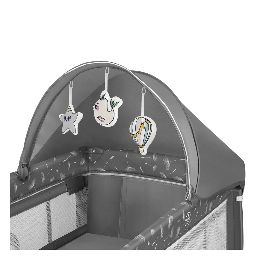 Lionelo - Lettino da viaggio SVEN PLUS grigio