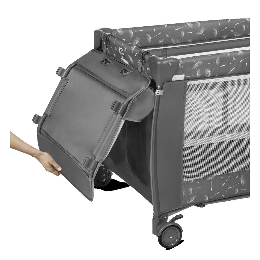 Lionelo - Lettino da viaggio SVEN PLUS grigio