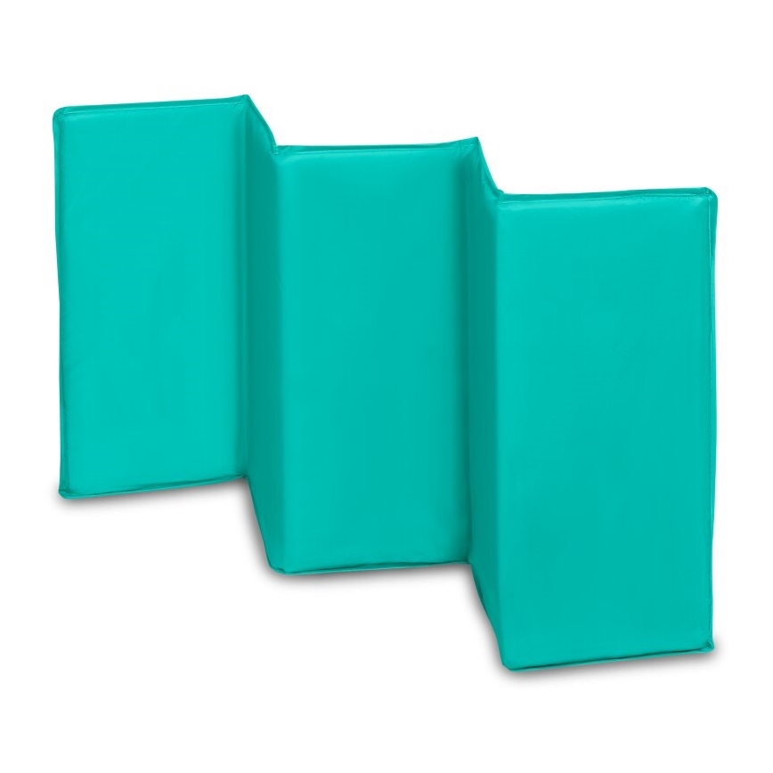 Lionelo - Lettino da viaggio SVEN PLUS grigio/turchese