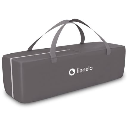 Lionelo - Lettino da viaggio SVEN PLUS grigio/turchese