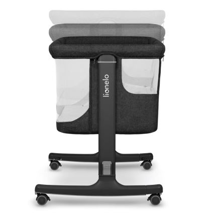 Lionelo - Lettino per bambini 3 in 1 AURORA nero