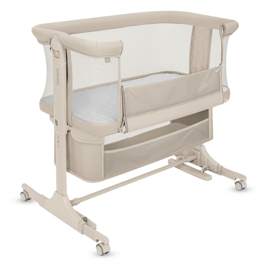 Lionelo - Lettino per bambini 3 in 1 JODIE Beige crema